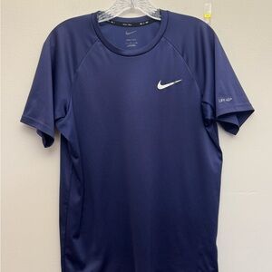 Nike Dri-FIT Short Sleeve Athletic Shirt Men’s M Blue UPF 40 Performance Tee